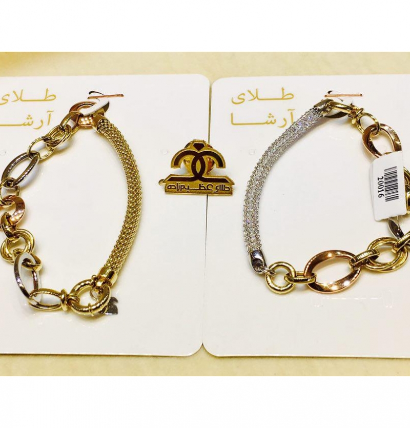 دستبند طلا مدل هالوی