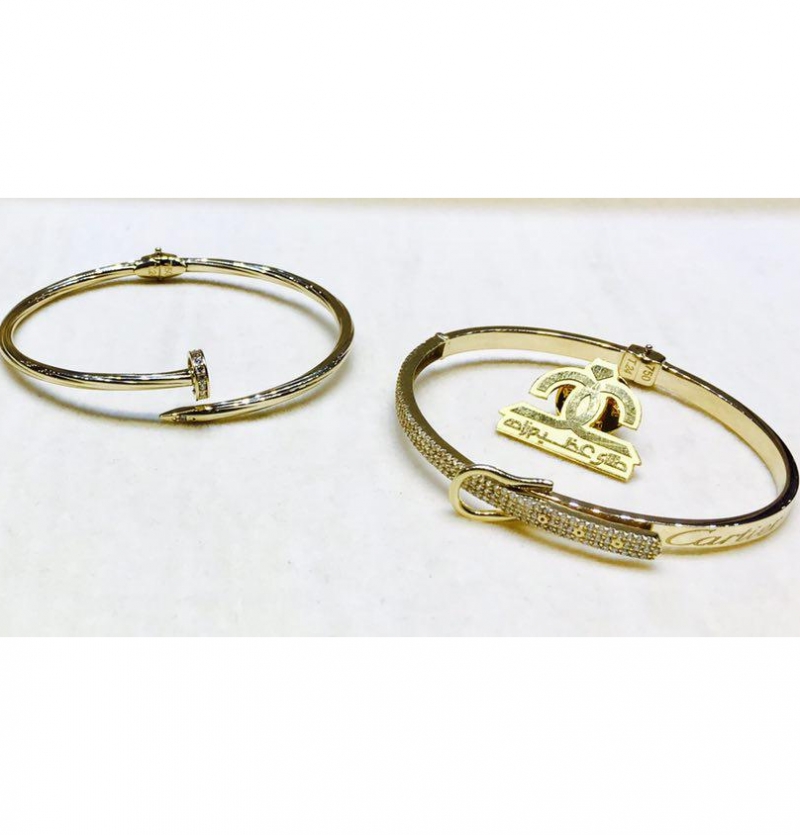 دستبند طلا مدل الگانس 7 رنگ